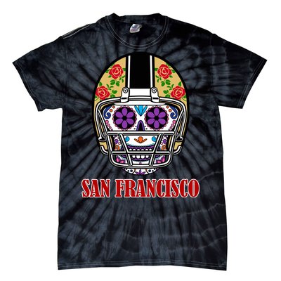 San Francisco Sugar Skull Football Fan Tie-Dye T-Shirt