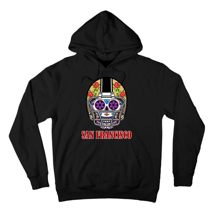 San Francisco Sugar Skull Football Fan Tall Hoodie