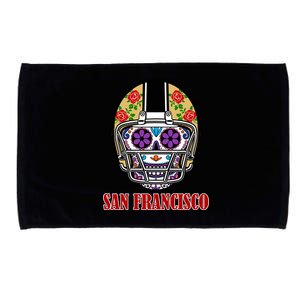 San Francisco Sugar Skull Football Fan Microfiber Hand Towel