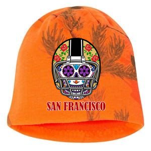 San Francisco Sugar Skull Football Fan Kati - Camo Knit Beanie