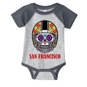 San Francisco Sugar Skull Football Fan Infant Baby Jersey Bodysuit