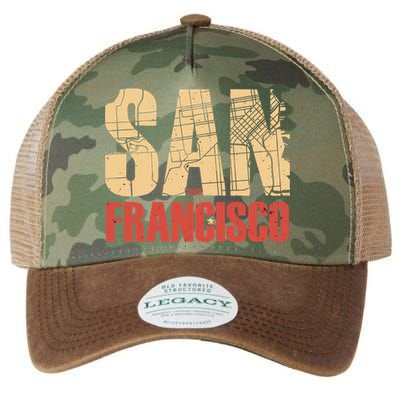 San Francisco Vintage Emblem Legacy Tie Dye Trucker Hat