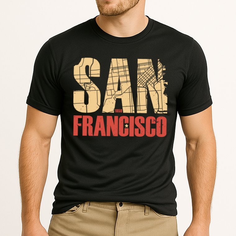 San Francisco Vintage Emblem Cooling Performance Crew T-Shirt