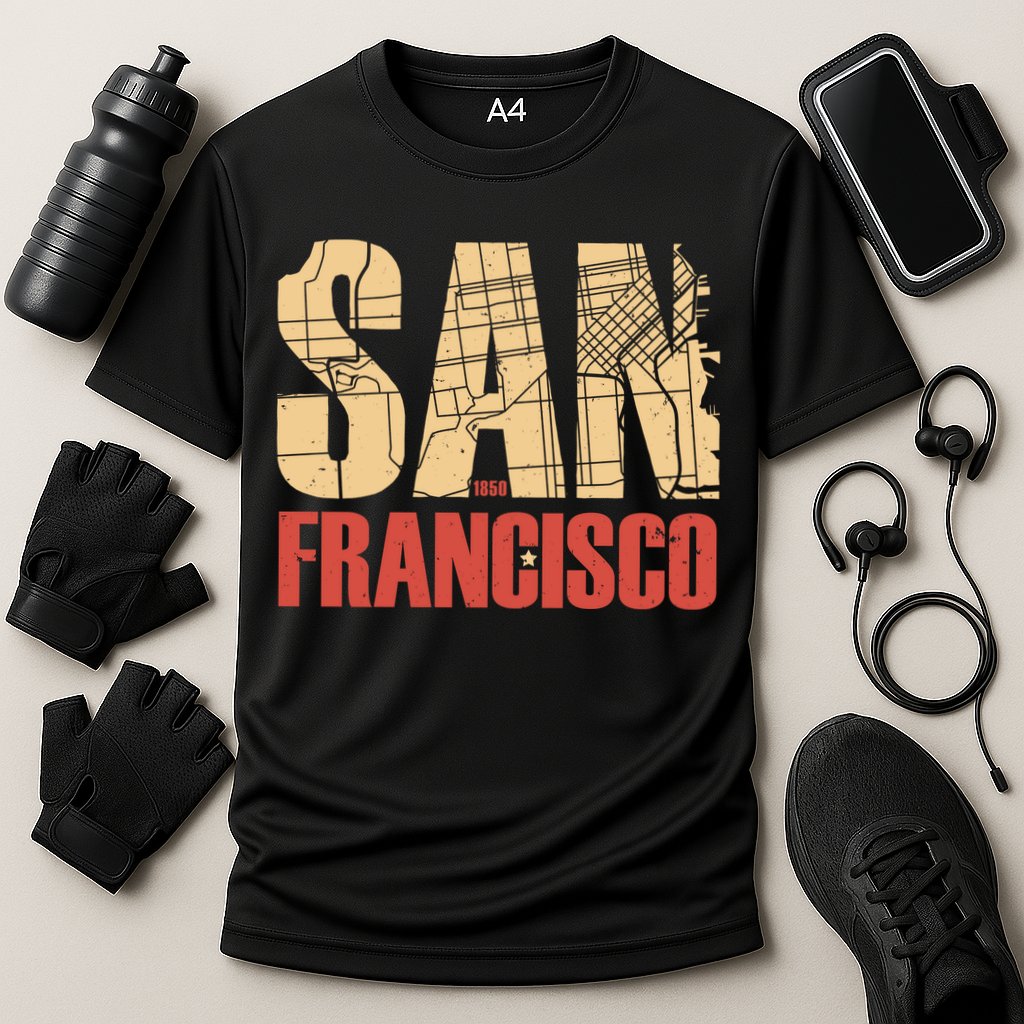 San Francisco Vintage Emblem Cooling Performance Crew T-Shirt