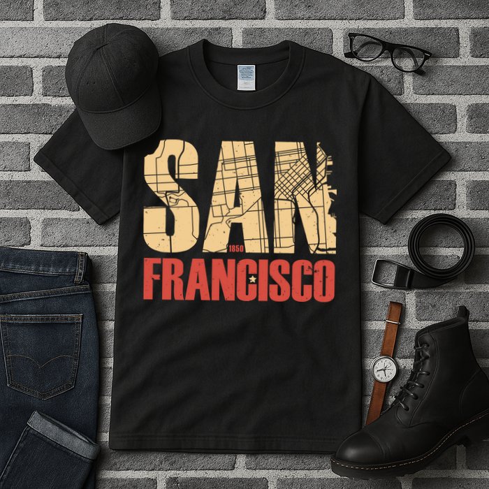 San Francisco Vintage Emblem Tall T-Shirt