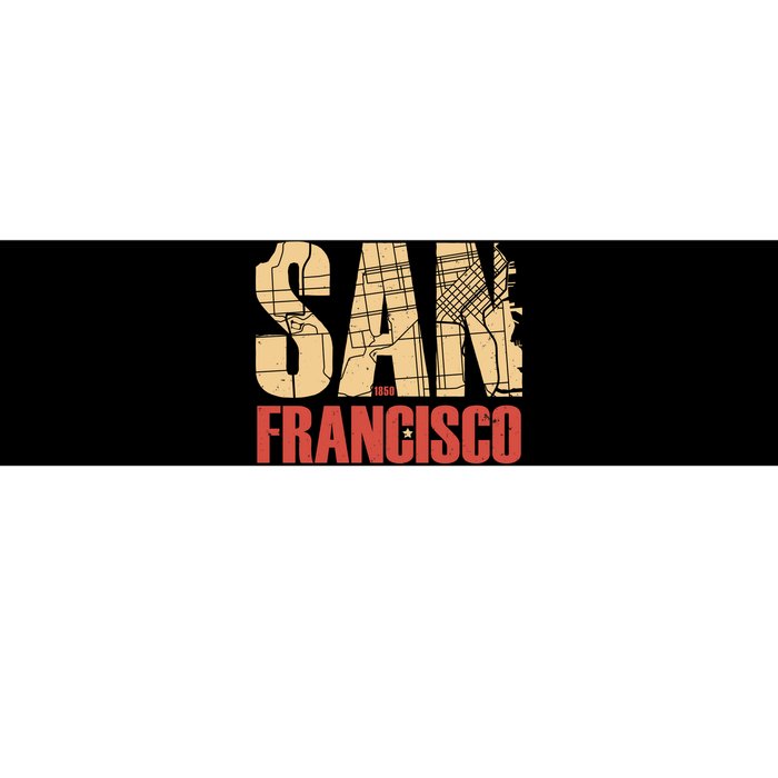 San Francisco Vintage Emblem Bumper Sticker