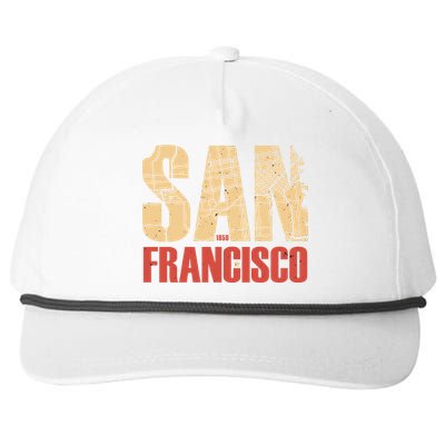 San Francisco Vintage Emblem Snapback Five-Panel Rope Hat