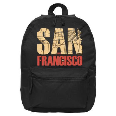 San Francisco Vintage Emblem 16 in Basic Backpack