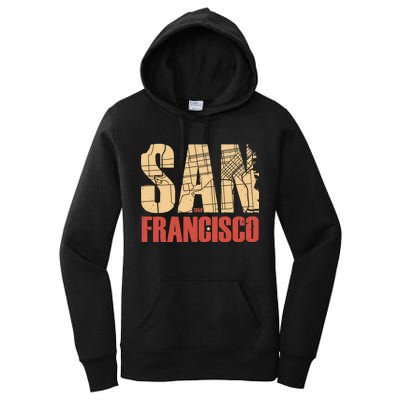 San Francisco Vintage Emblem Women's Pullover Hoodie