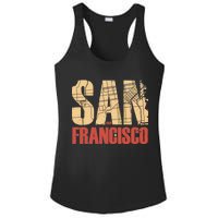 San Francisco Vintage Emblem Ladies PosiCharge Competitor Racerback Tank