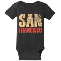 San Francisco Vintage Emblem Baby Bodysuit