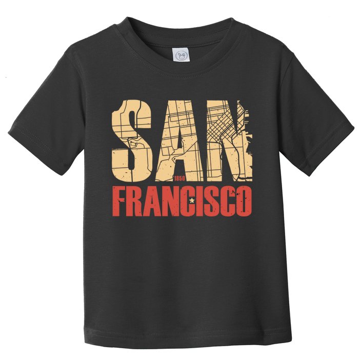 San Francisco Vintage Emblem Toddler T-Shirt