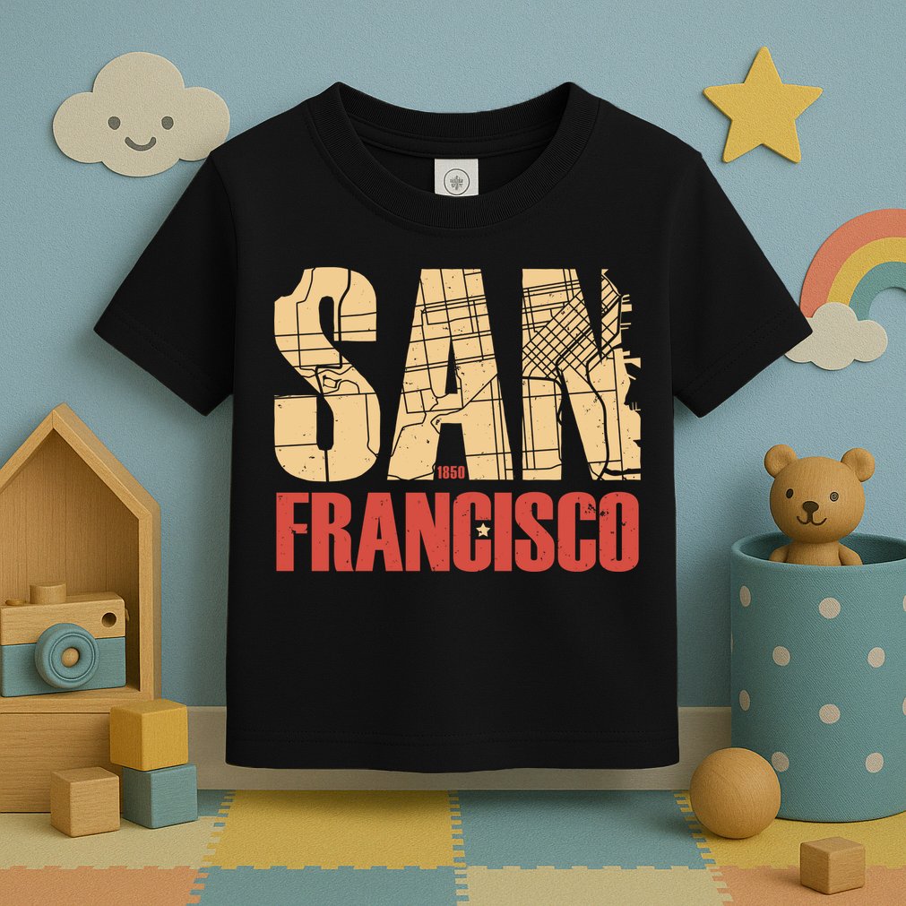 San Francisco Vintage Emblem Toddler T-Shirt