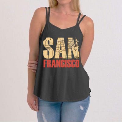 San Francisco Vintage Emblem Women's Strappy Tank