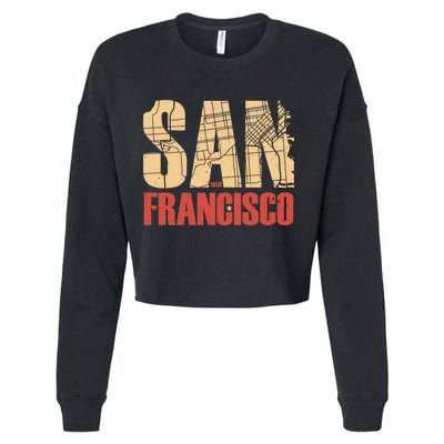 San Francisco Vintage Emblem Cropped Pullover Crew