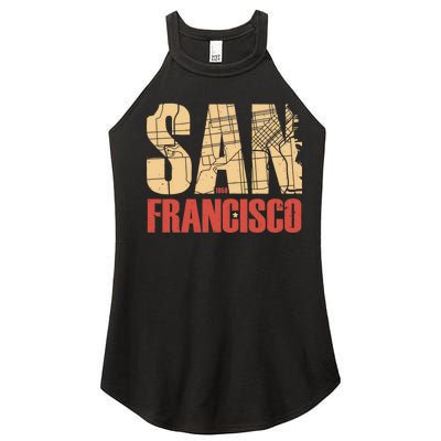 San Francisco Vintage Emblem Women's Perfect Tri Rocker Tank