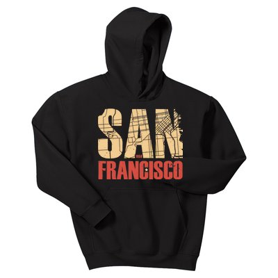 San Francisco Vintage Emblem Kids Hoodie