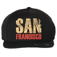 San Francisco Vintage Emblem Wool Snapback Cap