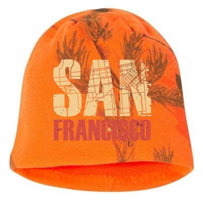 San Francisco Vintage Emblem Kati - Camo Knit Beanie