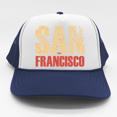 San Francisco Vintage Emblem Trucker Hat