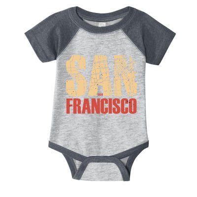 San Francisco Vintage Emblem Infant Baby Jersey Bodysuit