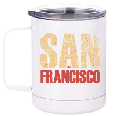 San Francisco Vintage Emblem 12 oz Stainless Steel Tumbler Cup