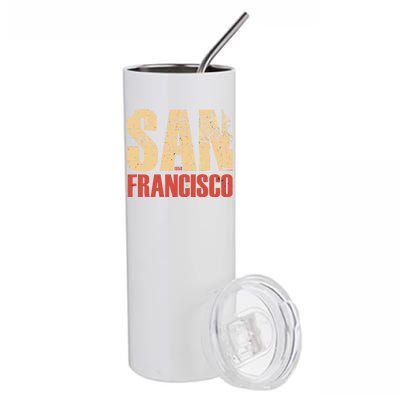 San Francisco Vintage Emblem Stainless Steel Tumbler