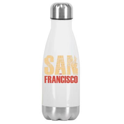 San Francisco Vintage Emblem Stainless Steel Insulated Water Bottle