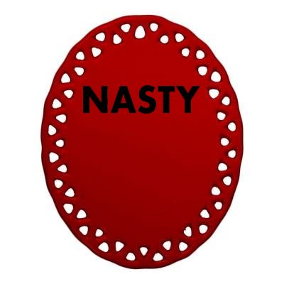 San Juan Mayor Nasty Ceramic Oval Ornament