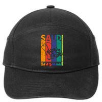 Saudi Arabia National Day Ksa Retro Vintage 7-Panel Snapback Hat