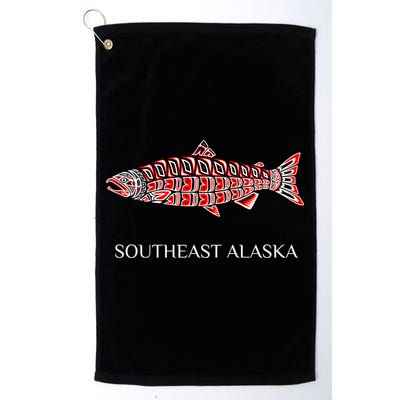 Southeast Alaska Nw Native American Indian Coho Salmon Gift Golf Towel