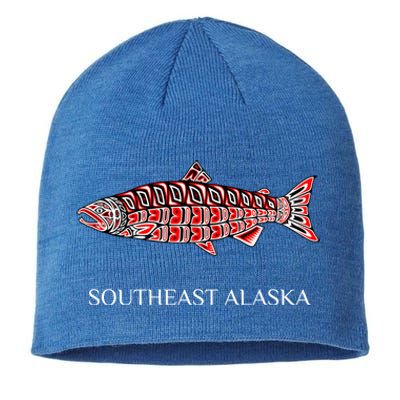 Southeast Alaska Nw Native American Indian Coho Salmon Gift Sustainable Beanie