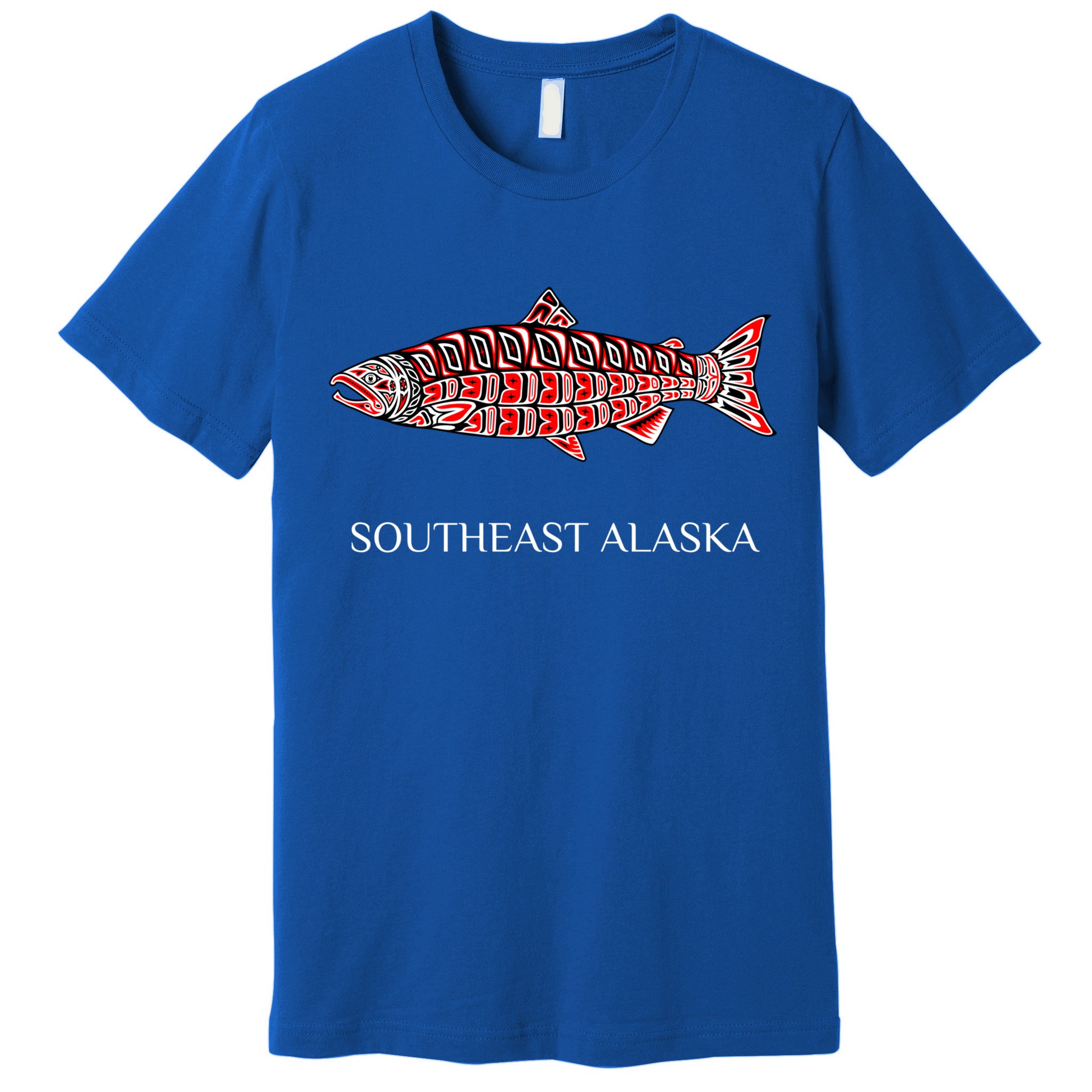 Southeast Alaska Nw Native American Indian Coho Salmon Gift Premium T-Shirt
