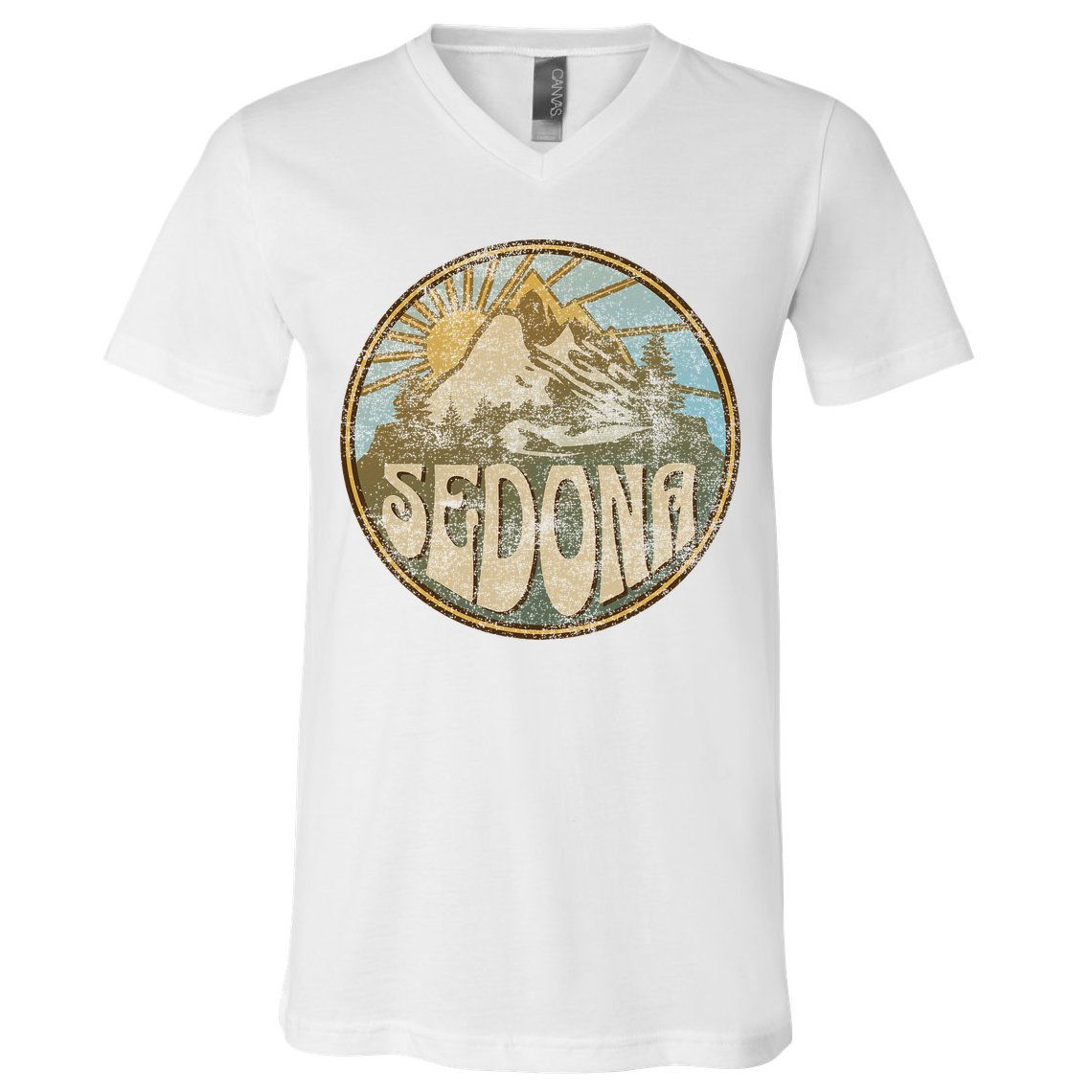 Sedona Arizona Nature Mountains Hiking Outdoors V-Neck T-Shirt