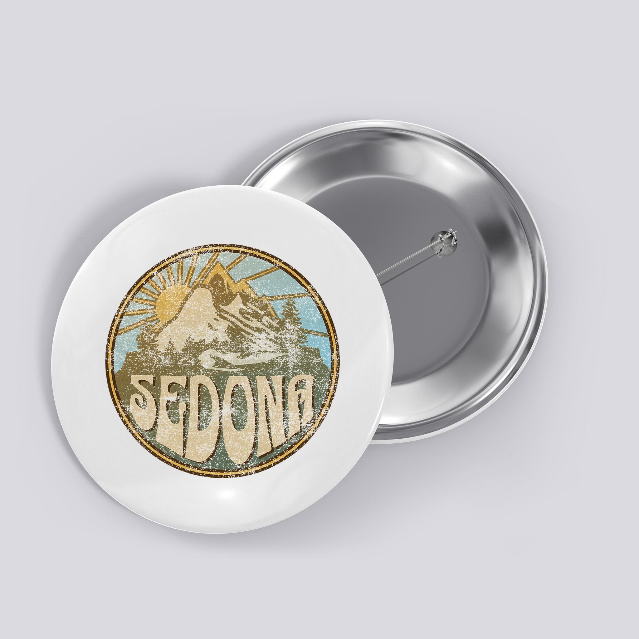 Sedona Arizona Nature Mountains Hiking Outdoors Button