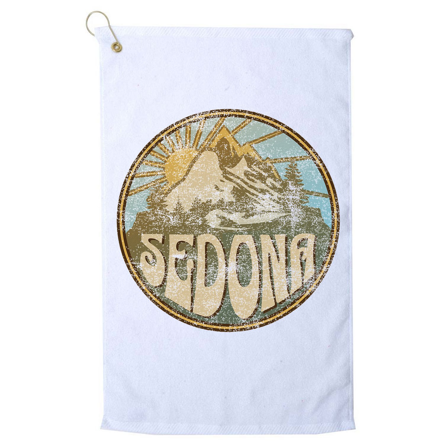 Sedona Arizona Nature Mountains Hiking Outdoors Golf Towel