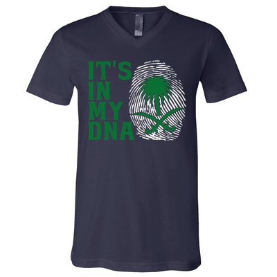 Saudi Arabia National Day It's In Our DNA V-Neck T-Shirt