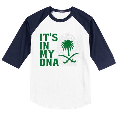 Saudi Arabia National Day It's In Our DNA Baseball Sleeve Shirt