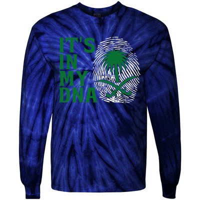 Saudi Arabia National Day It's In Our DNA Tie-Dye Long Sleeve Shirt