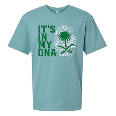 Saudi Arabia National Day It's In Our DNA Sueded Cloud Jersey T-Shirt