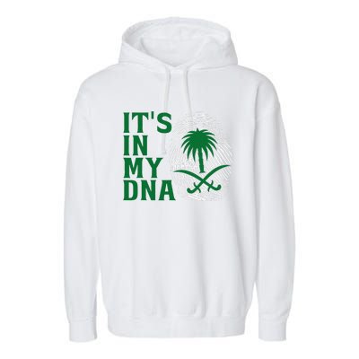 Saudi Arabia National Day It's In Our DNA Garment-Dyed Fleece Hoodie