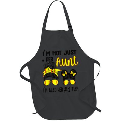 Softball Aunt Niece Fan Baseball Softball Auntie Apron