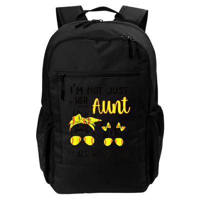 Softball Aunt Niece Fan Baseball Softball Auntie Backpack