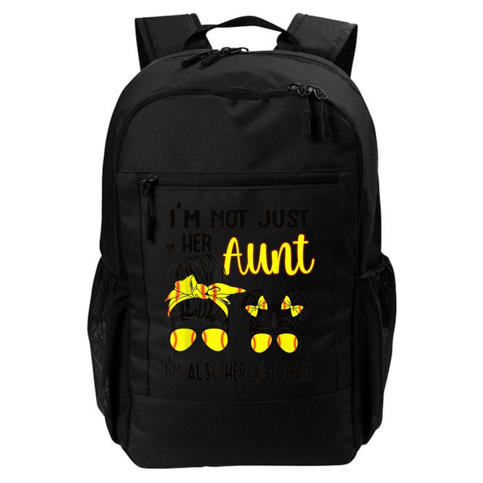 Softball Aunt Niece Fan Baseball Softball Auntie Backpack