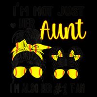 Softball Aunt Niece Fan Baseball Softball Auntie Backpack