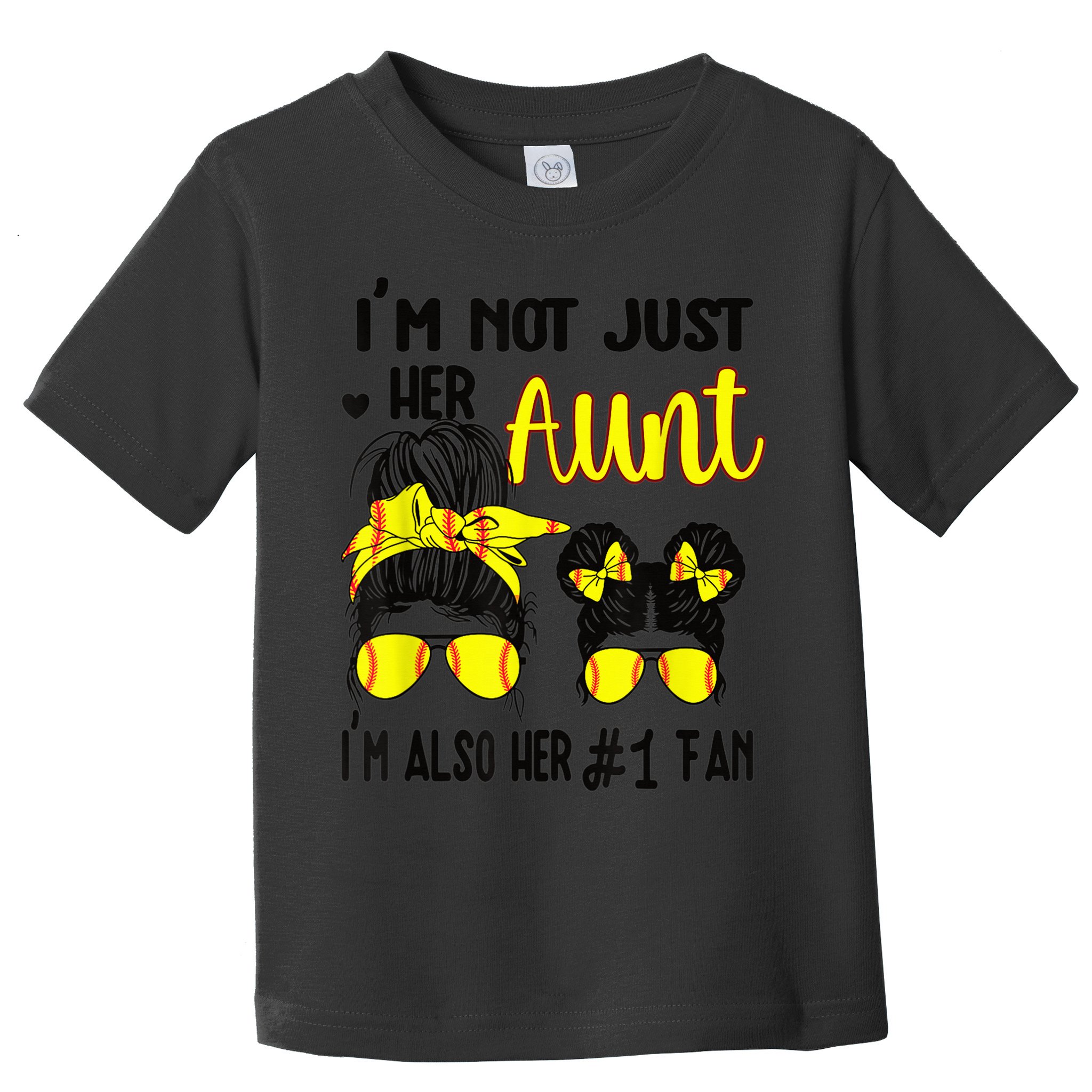 Softball Aunt Niece Fan Baseball Softball Auntie Toddler T-Shirt