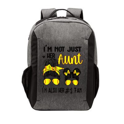 Softball Aunt Niece Fan Baseball Softball Auntie Vector Backpack