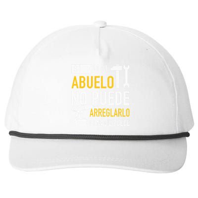 Si Abuelo No Puede Arreglarlo Nadie Puede Para Día Del Padre Snapback Five-Panel Rope Hat