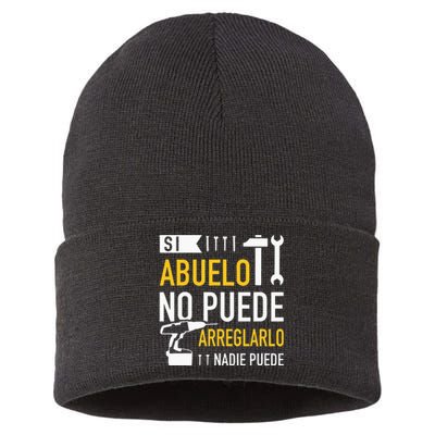 Si Abuelo No Puede Arreglarlo Nadie Puede Para Día Del Padre Sustainable Knit Beanie