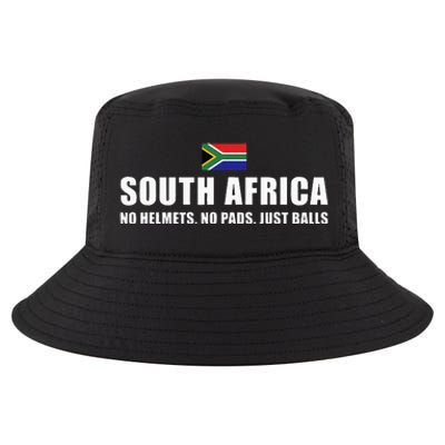 South Africa No Helmets No Pads Just Balls South Africa Rugb Cool Comfort Performance Bucket Hat